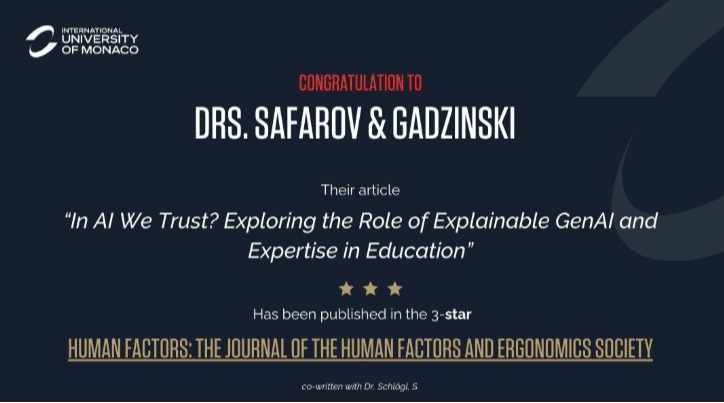 [RESEARCH] Congratulations to Dr. Safarov N. Camille and Dr. Gregory Gadzinski!
