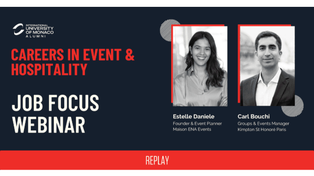 REPLAY: Job Focus Webinar - Careers in Event & Hospitality